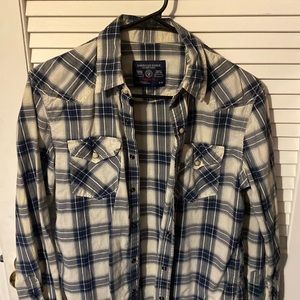 Mens American eagle button up dress shirt vintage fit size small